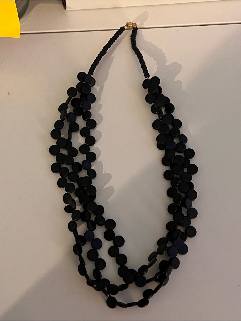 Black Multi-Strand Disc Necklace - Women Jewelry
